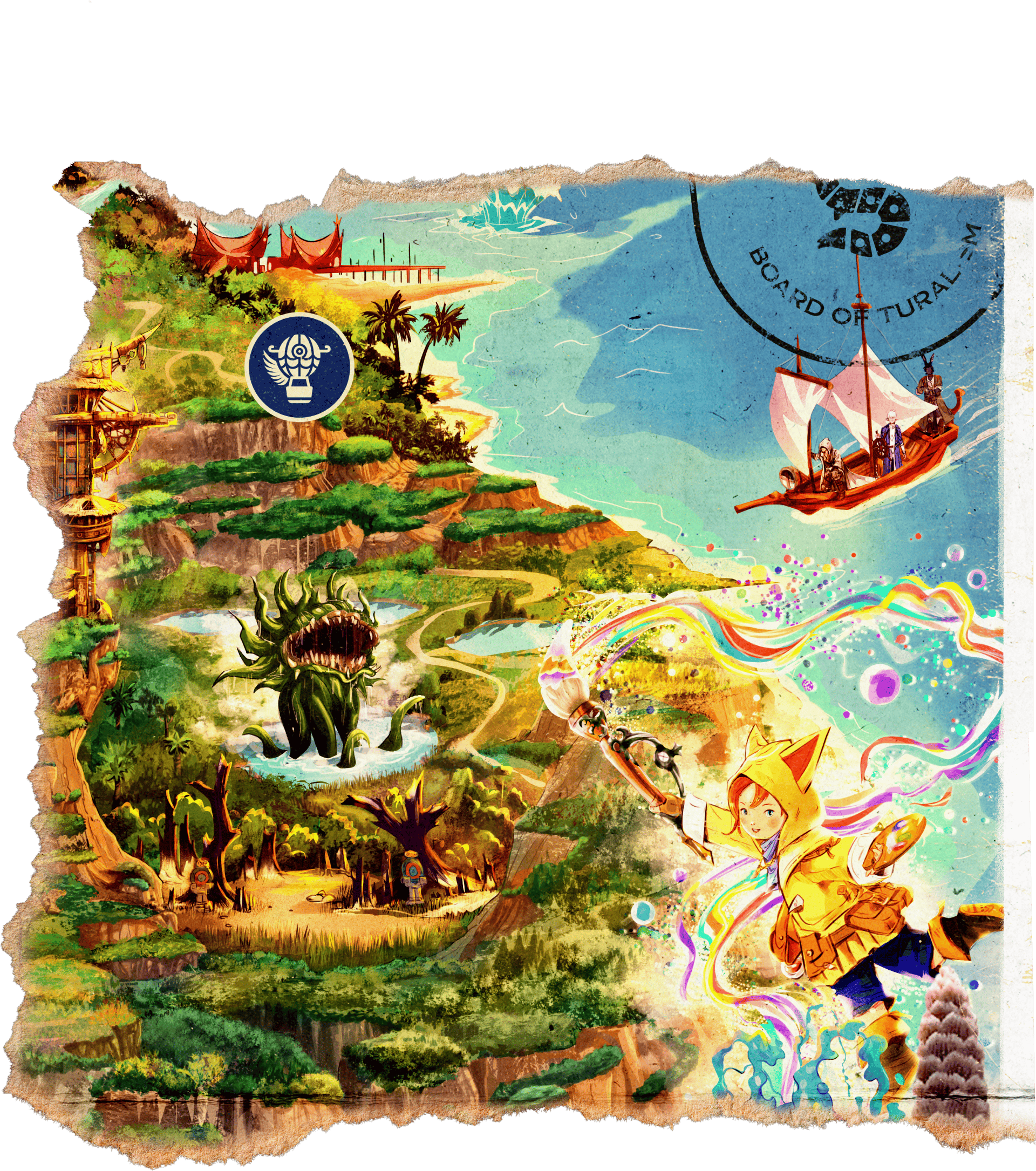You found a piece of a map!